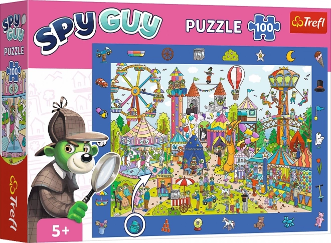 Trefl Puzzle Hľadanie Obrázkov Spy Guy: Zábavný Park 100 Dielikov