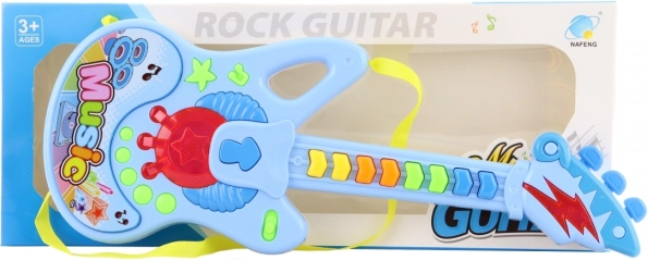 Detská plastová gitara na batérie