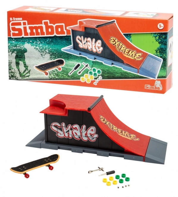 Simba mini skateboard s rampou Extreme