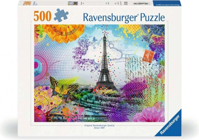 Ravensburger puzzle pohľadnica z Paríža 500 dielikov