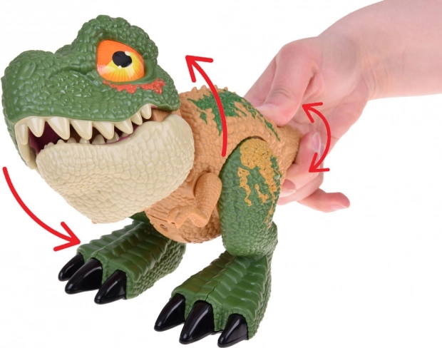 Šumový dinosaurus Tyrannosaurus Rex so zvukovými a svetelnými efektmi