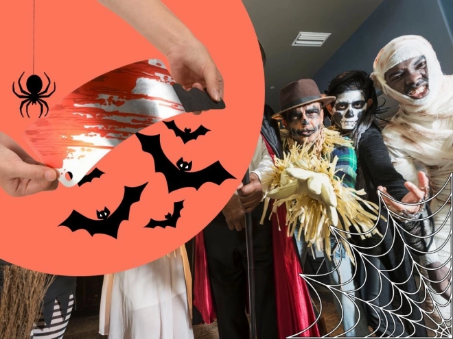 Halloweenská dekorácia - krvavá girlanda 2 m