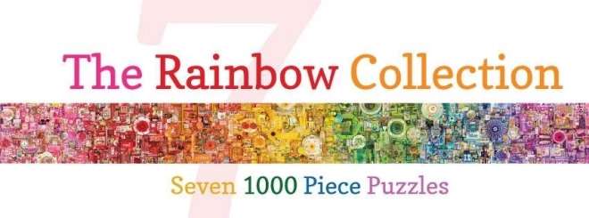 Puzzle Dúhové farby: Oranžová 1000 dielikov