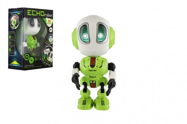 Robot Echo opakujúci vety zelený 12cm na batérie