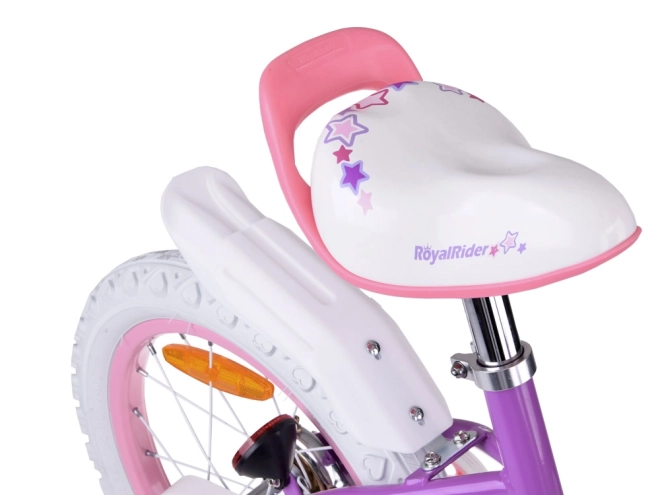 Dievčenský bicykel Royal Baby Star Girl modrý 14 palcov – Fialová