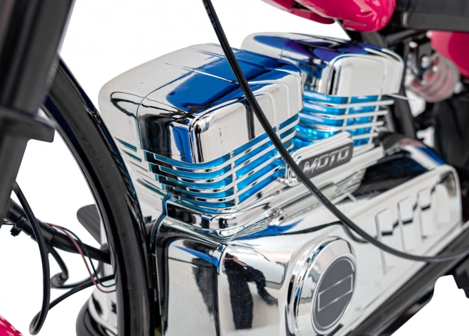 Detský motocykel Chopper Warrior ružový