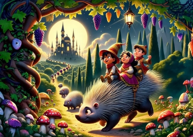 Puzzle Ježek a priatelia 200 dielikov