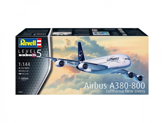 Plastikový model lietadla Airbus A380-800 Lufthansa Nový dizajn