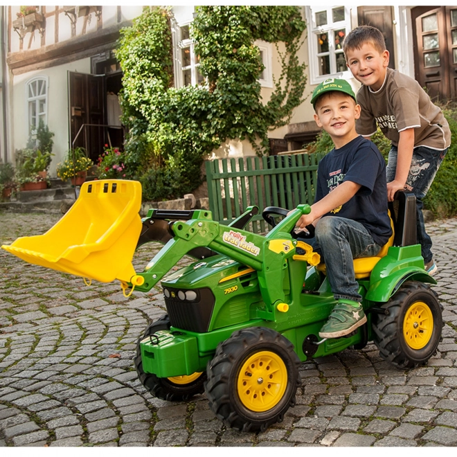 Šlapací traktor s lyžicou Rolly Toys John Deere 7930