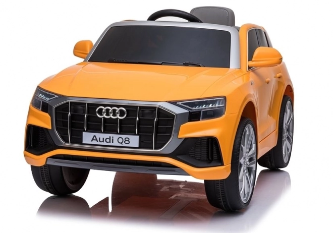 Elektrické auto Audi Q8 pre deti, žlté lakované