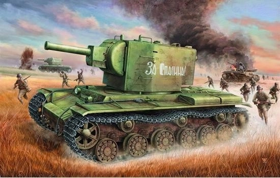 Plastikový model tanku KV-2