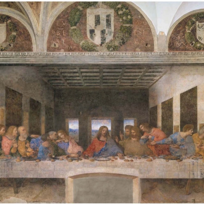 Puzzle CLEMENTONI Museum Collection: Posledná večera 1000 dielikov