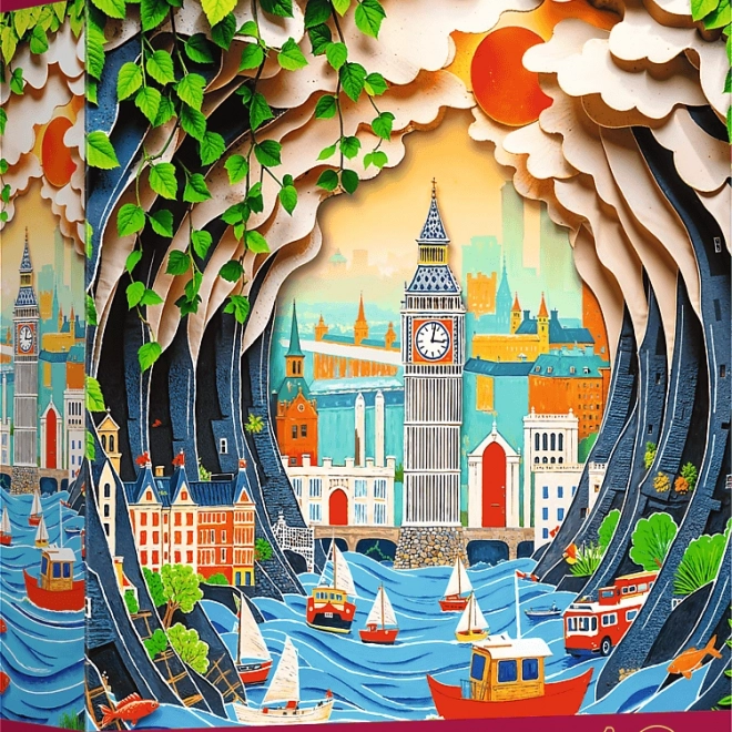 Puzzle Trefl Paper Art: Londýn 1000 dielikov