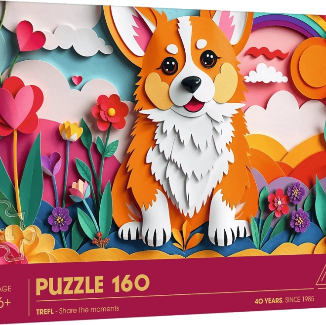 Trefl Puzzle Paper Art: Šteniatko 160 dielikov