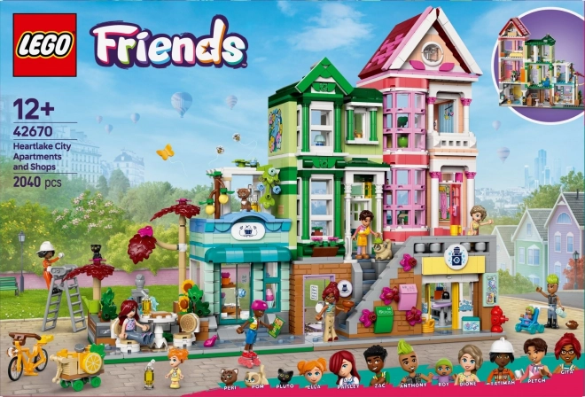 Lego Friends Byty a obchody v meste Heartlake