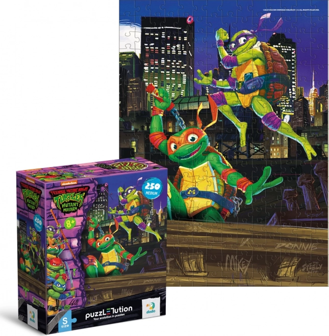 Puzzle Ninja korytnačky: Donatelo a Michelangelo 250 dielikov