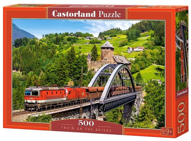 Puzzle Vlak na moste 500 dielikov