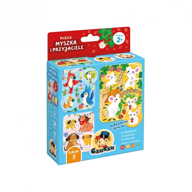 Puzzle myška a priatelia