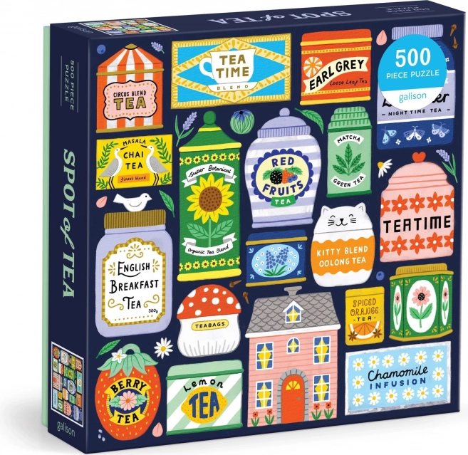 Štvorcové puzzle Zbierka čajov 500 dielikov