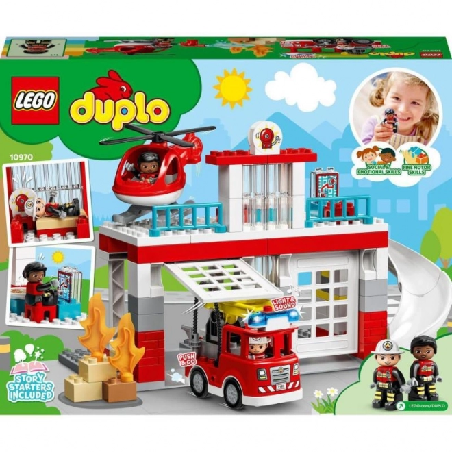 Hasičská stanica a vrtuľník LEGO DUPLO