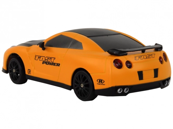 Diaľkovo ovládané športové auto R/C 1:24 s vymeniteľnými kolesami – Žltá