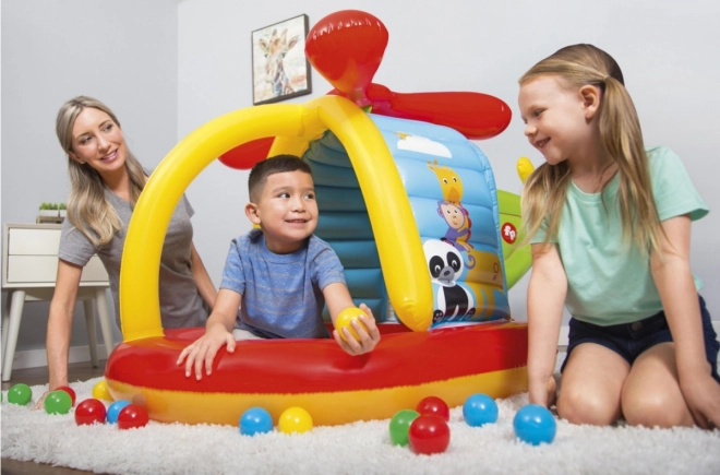 Nafukovacie hracie centrum Fisher-Price Helikoptéra s loptičkami