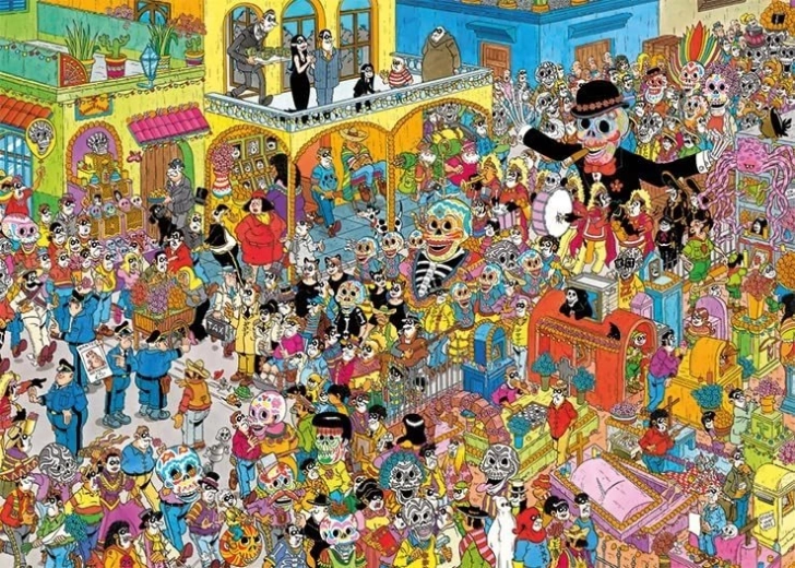 Puzzle JUMBO Dia de los Muertos 1000 dielikov