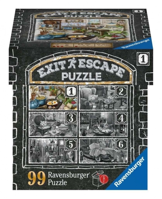 Ravensburger Únikové EXIT puzzle: Strašidelné sídlo 2 - V obývačke 99 dielikov