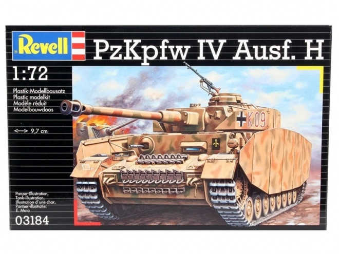 Model tanku PzKpfw IV Ausf. H na zostavenie