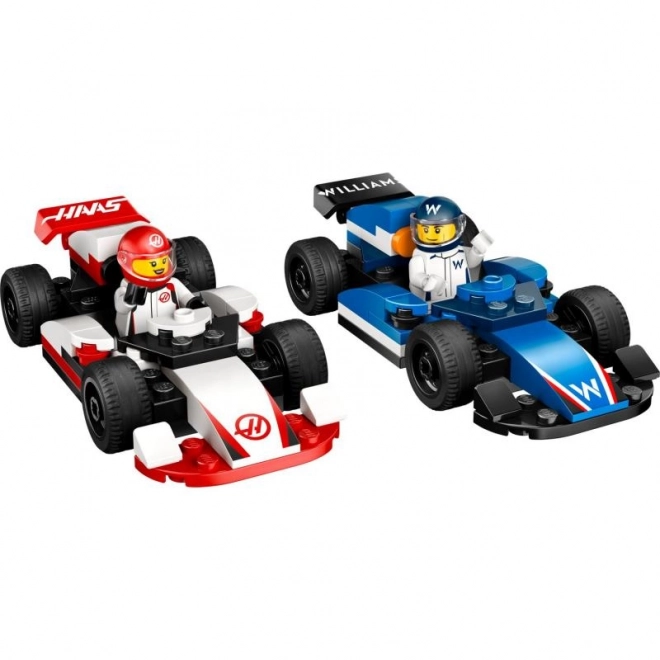 LEGO City F1 pretekárske autá Williams Racing a Haas F1