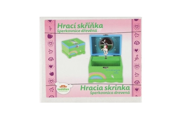 Hracia skrinka Jednorožec – zelená