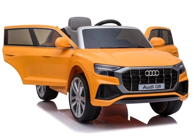 Elektrické auto Audi Q8 pre deti, žlté lakované