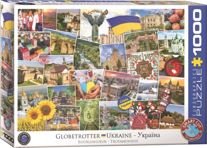 Puzzle EUROGRAPHICS Ukrajina 1000 dielikov