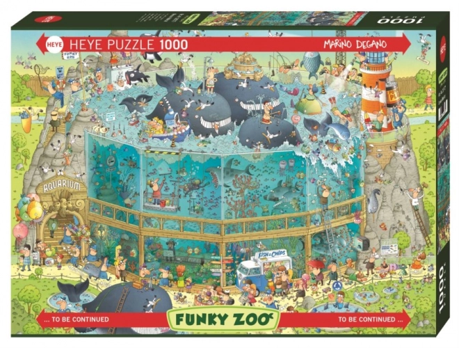 Puzzle Šílená Zoo: Expozícia Oceán 1000 Dielikov