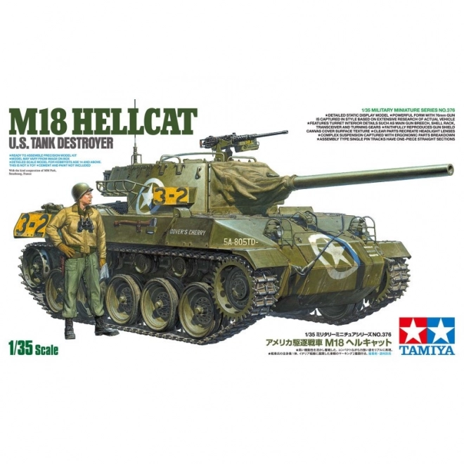 Model amerického stíhača tankov M18 Hellcat