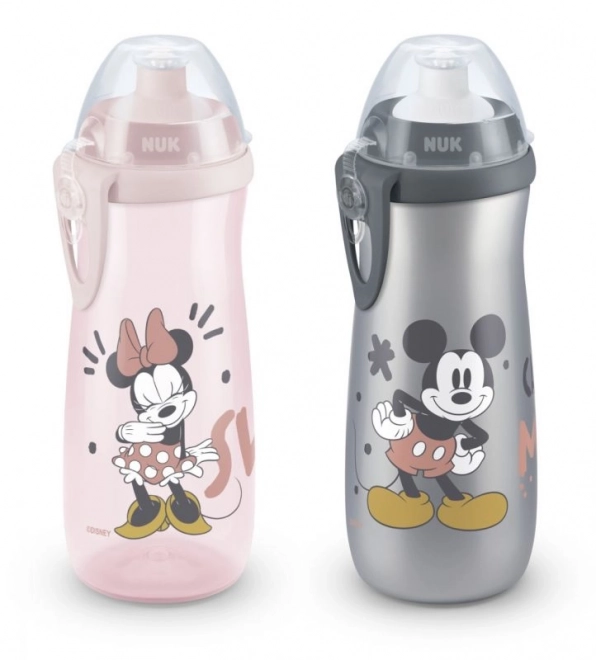 NUK FC Športová fľaša Mickey Mouse 450 ml šedá