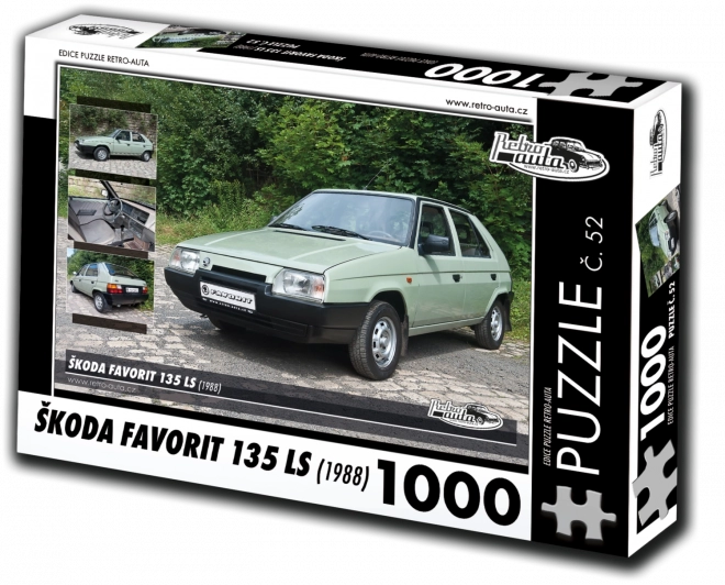 Puzzle Retro-Auta Škoda Favorit 135 LS (1988)