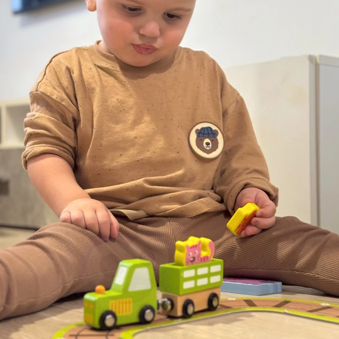 Drevená farma v kufríku Tooky Toy