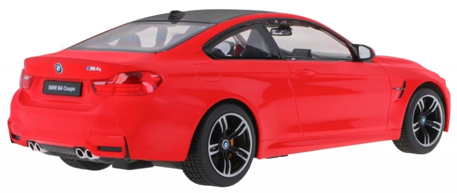 Biele BMW M4 kupé z diaľkovým ovládaním 1:14 – Červené
