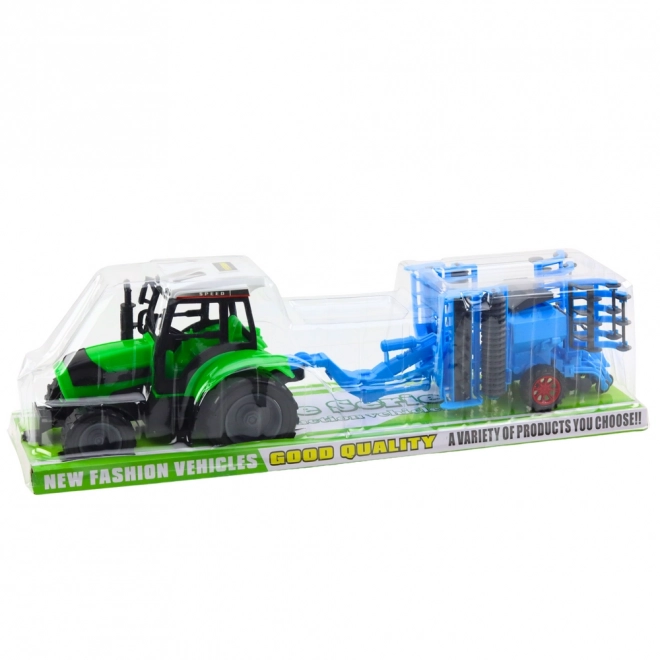 Veľký traktor s diskovým kypričom