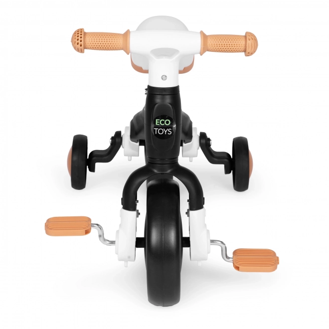 Detský odrážadlo s pedálmi 3-v-1 čierna ECOTOYS
