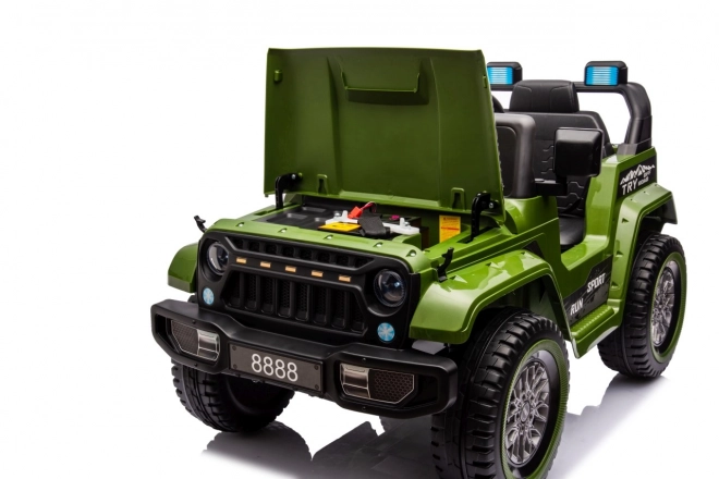 Detské auto na diaľkové ovládanie off road zelené