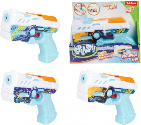 Plastová vodná pištoľ 16 cm – 3 farby