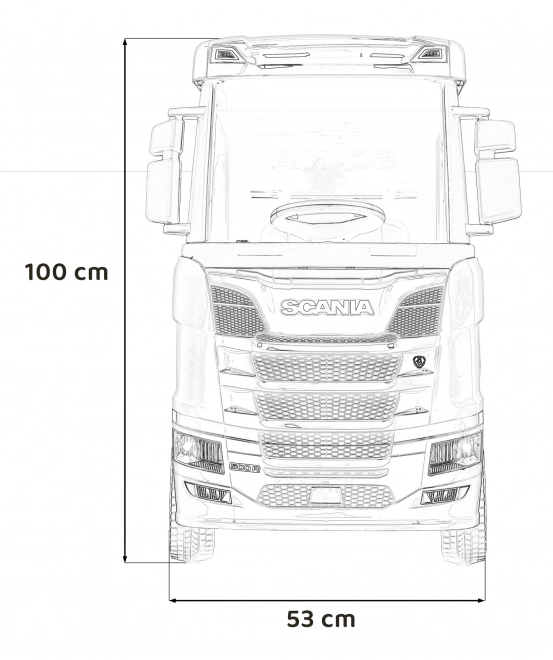 Detské auto Scania červené