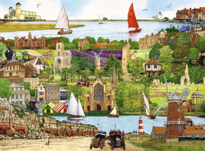 Ravensburger puzzle Útek do Norfolku 500 dielikov