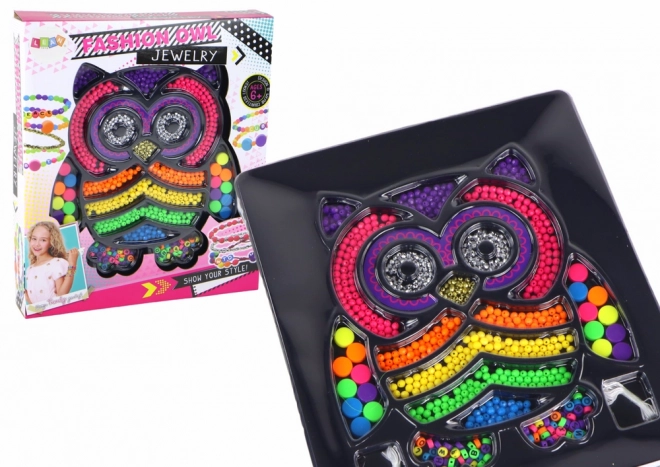 Zostava na výrobu bižutérie DIY 3000 ks Sovička