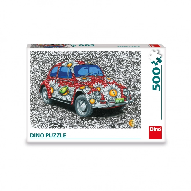 Maľovaný VW Chrobák puzzle 500 dielikov