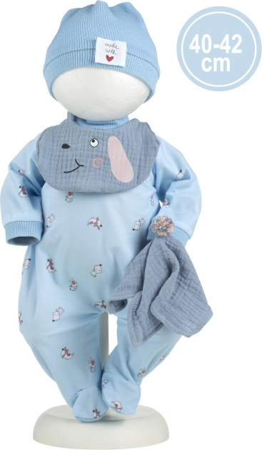 Oblečenie pre bábiku bábätko New Born veľkosť 40–42 cm s doplnkami