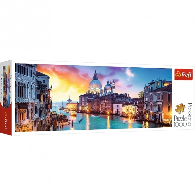 Panoramatické puzzle Kanál Grande, Benátky, 1000 dielikov