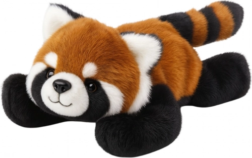 Plyšová panda červená 30 cm